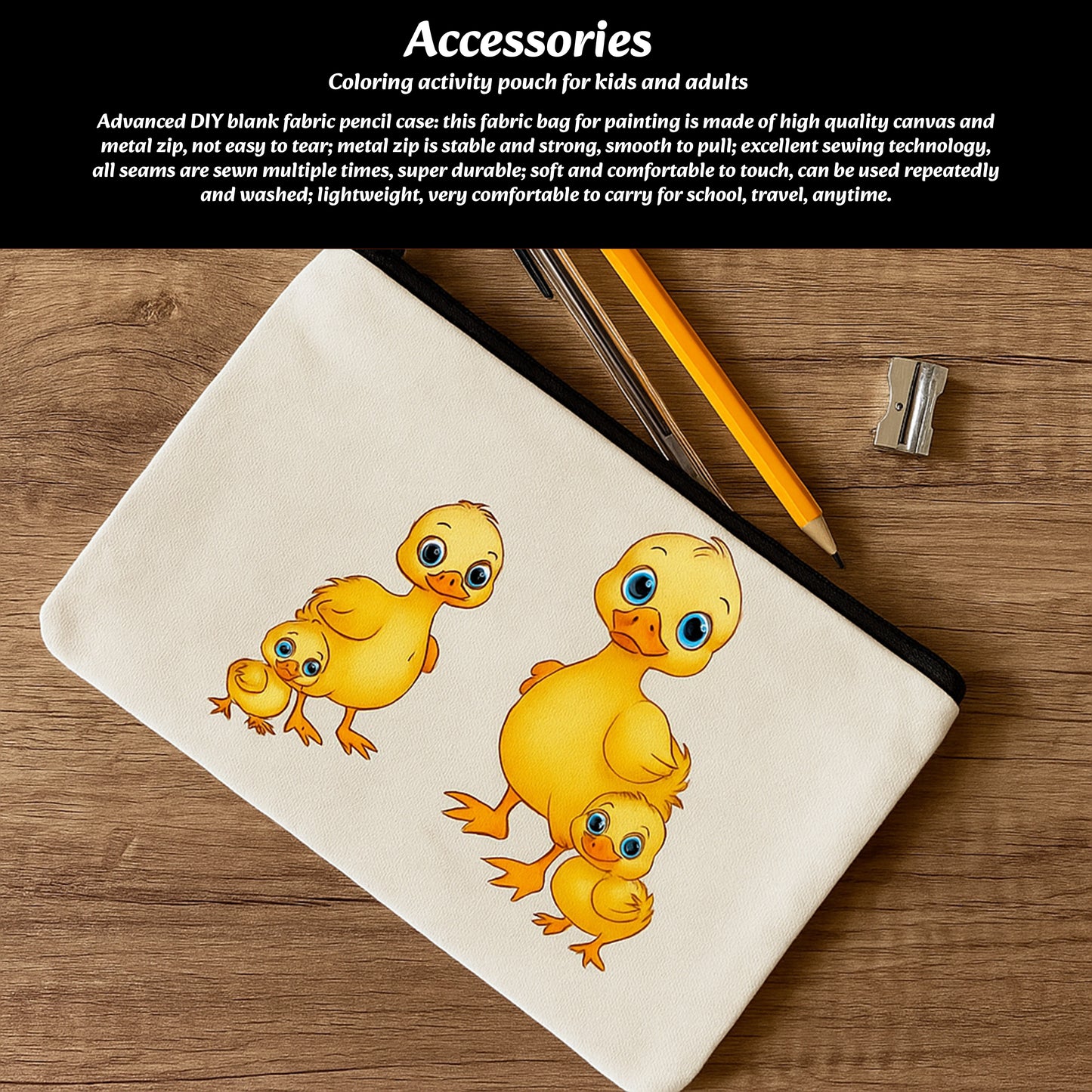 Ducks Family Canvas Pouch Kit