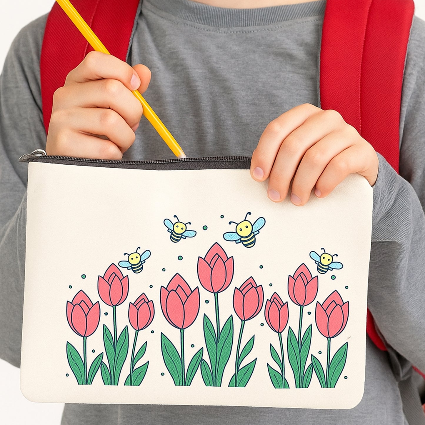 Lotus Garden Canvas Pouch Kit