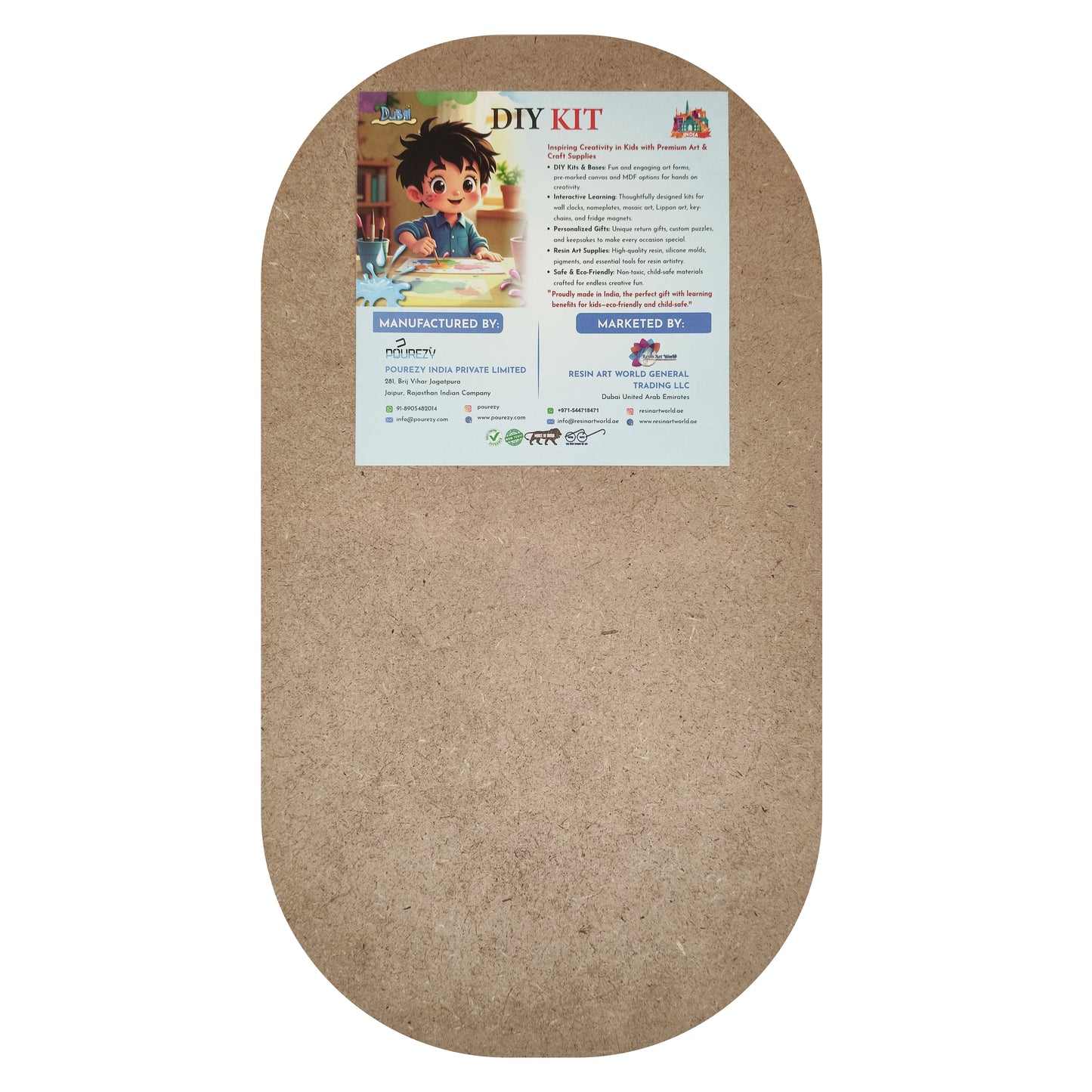 Rectangular Side Curved Plain Base