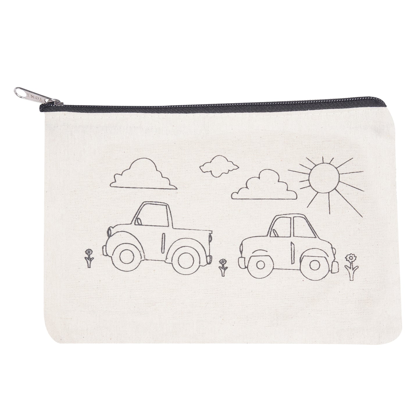 Car & Clouds Canavs Pouch KIT
