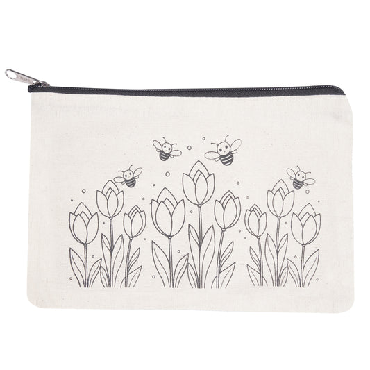 Lotus Garden Canvas Pouch Kit