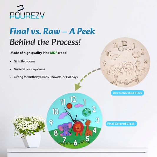 Jungle Wall Clock DIY Kit