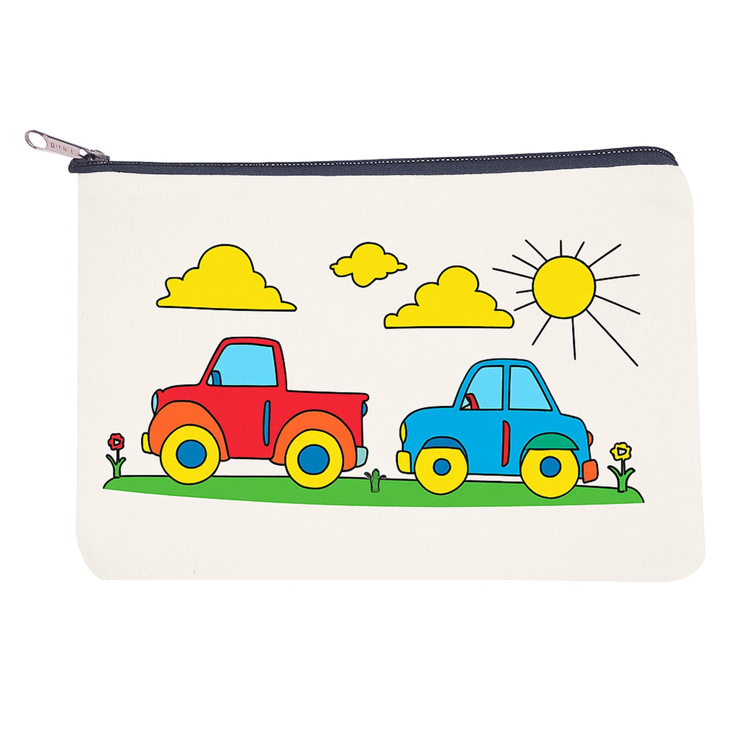 Car & Clouds Canavs Pouch KIT