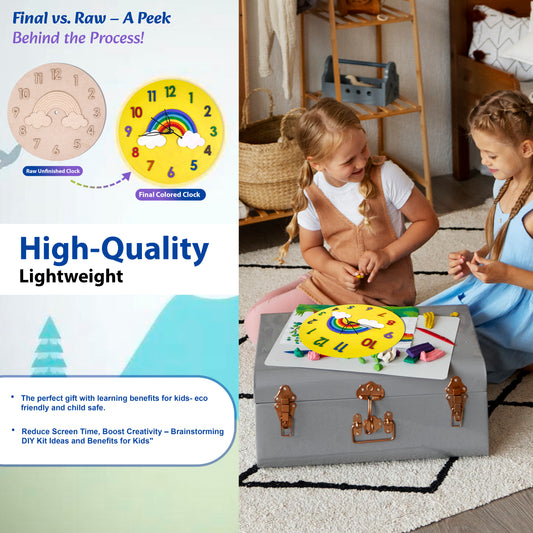 Rainbow Wall Clock DIY Kit