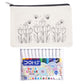Lotus Garden Canvas Pouch Kit