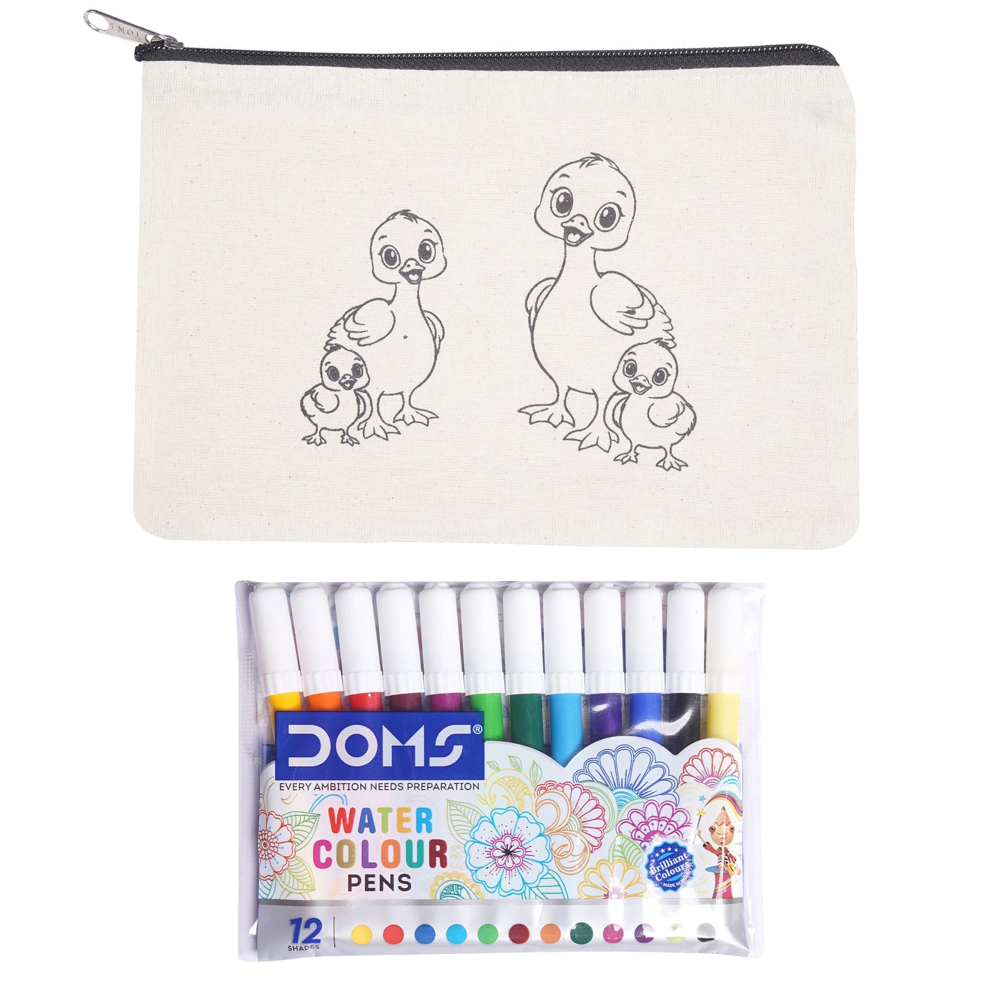 Ducks Family Canvas Pouch Kit