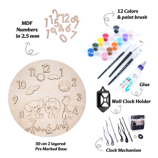 Jungle Wall Clock DIY Kit