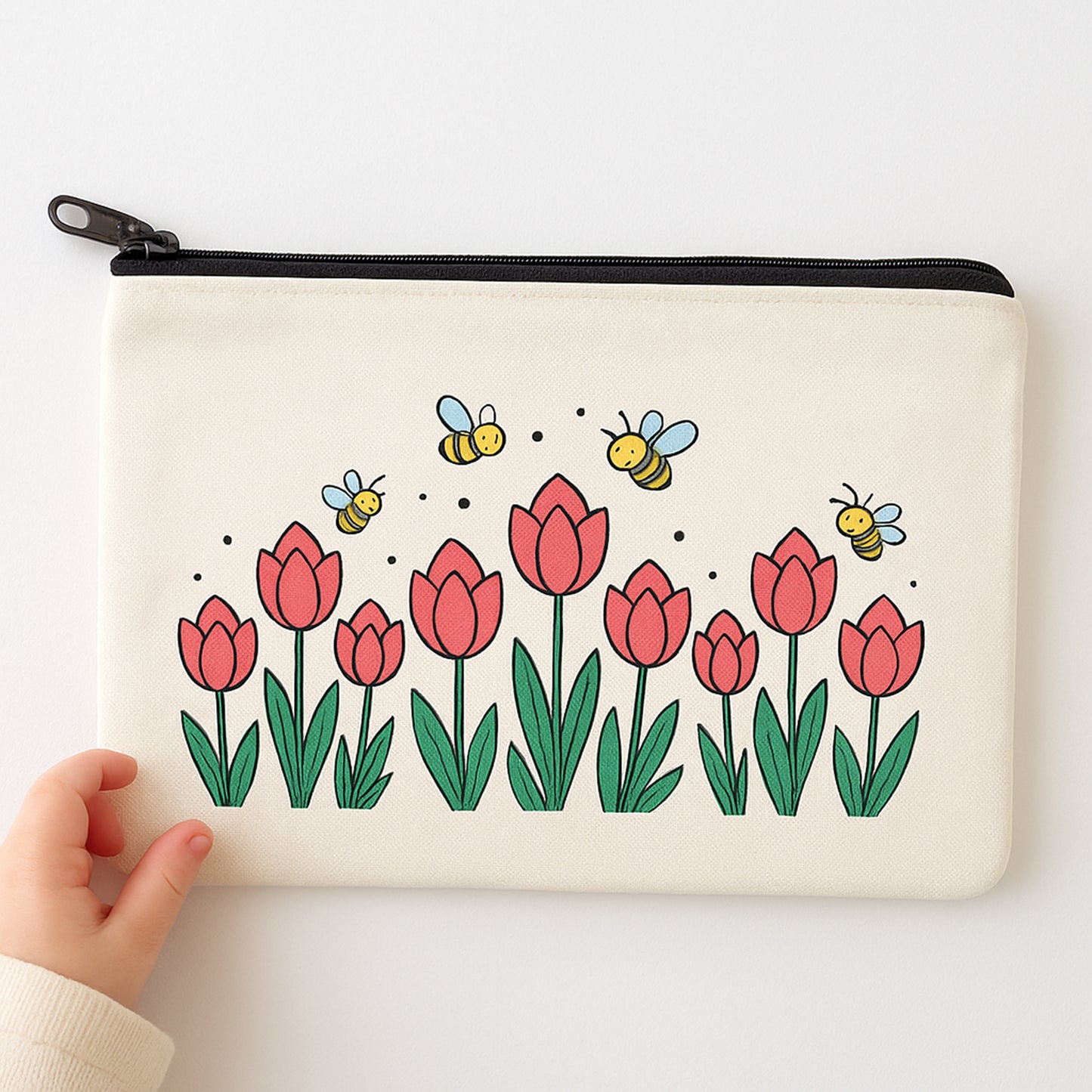 Lotus Garden Canvas Pouch Kit