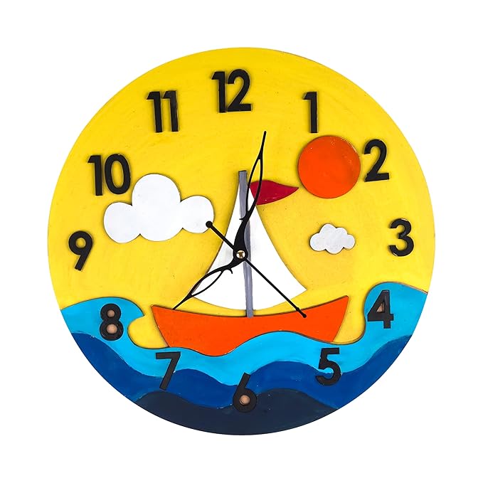 Sea & Boat Wall Clock DIY Kit