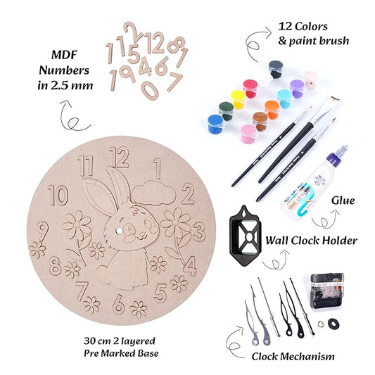 Bunny Wall Clock DIY Kit