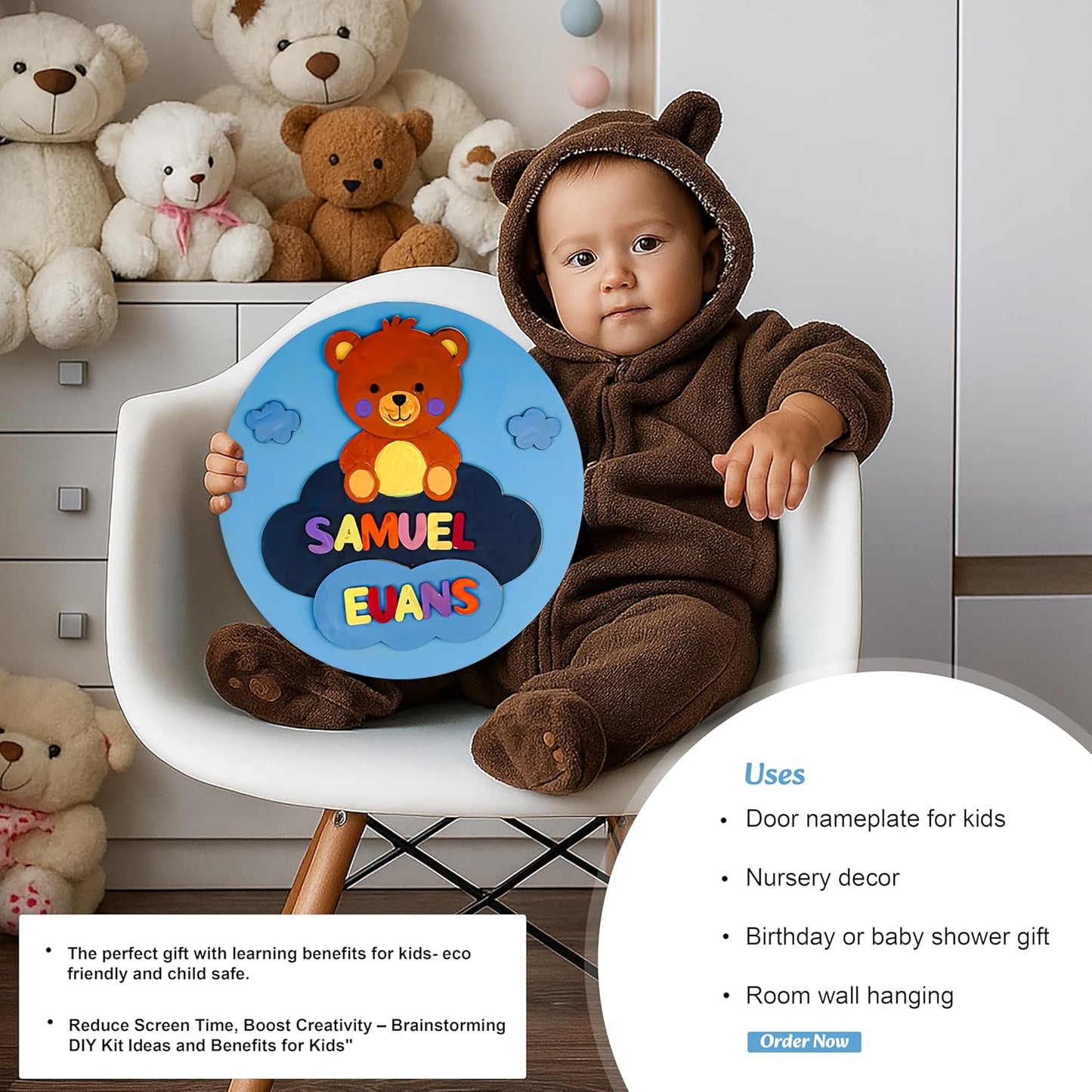 Teddy nameplate DIY Kit