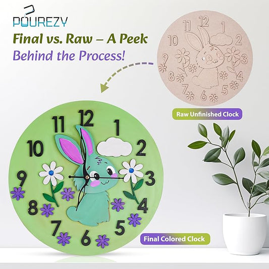 Bunny Wall Clock DIY Kit