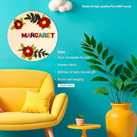 Flowers nameplate DIY Kit