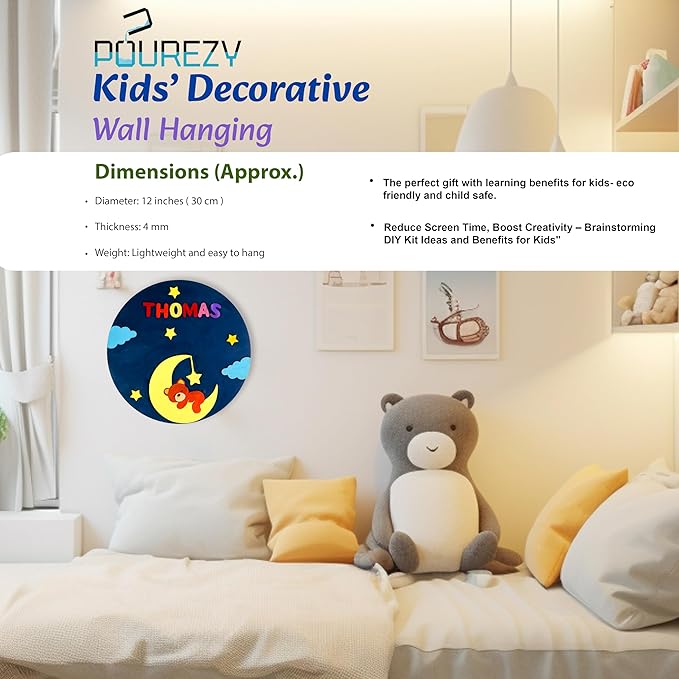 Sleeping Teddy nameplate DIY Kit