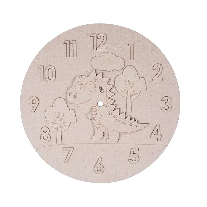 Whimsical Dino Wall Clock DIY Kit