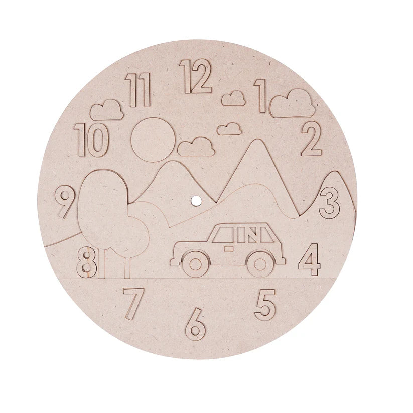 Mountain & Car Wall Clock DIY Kit