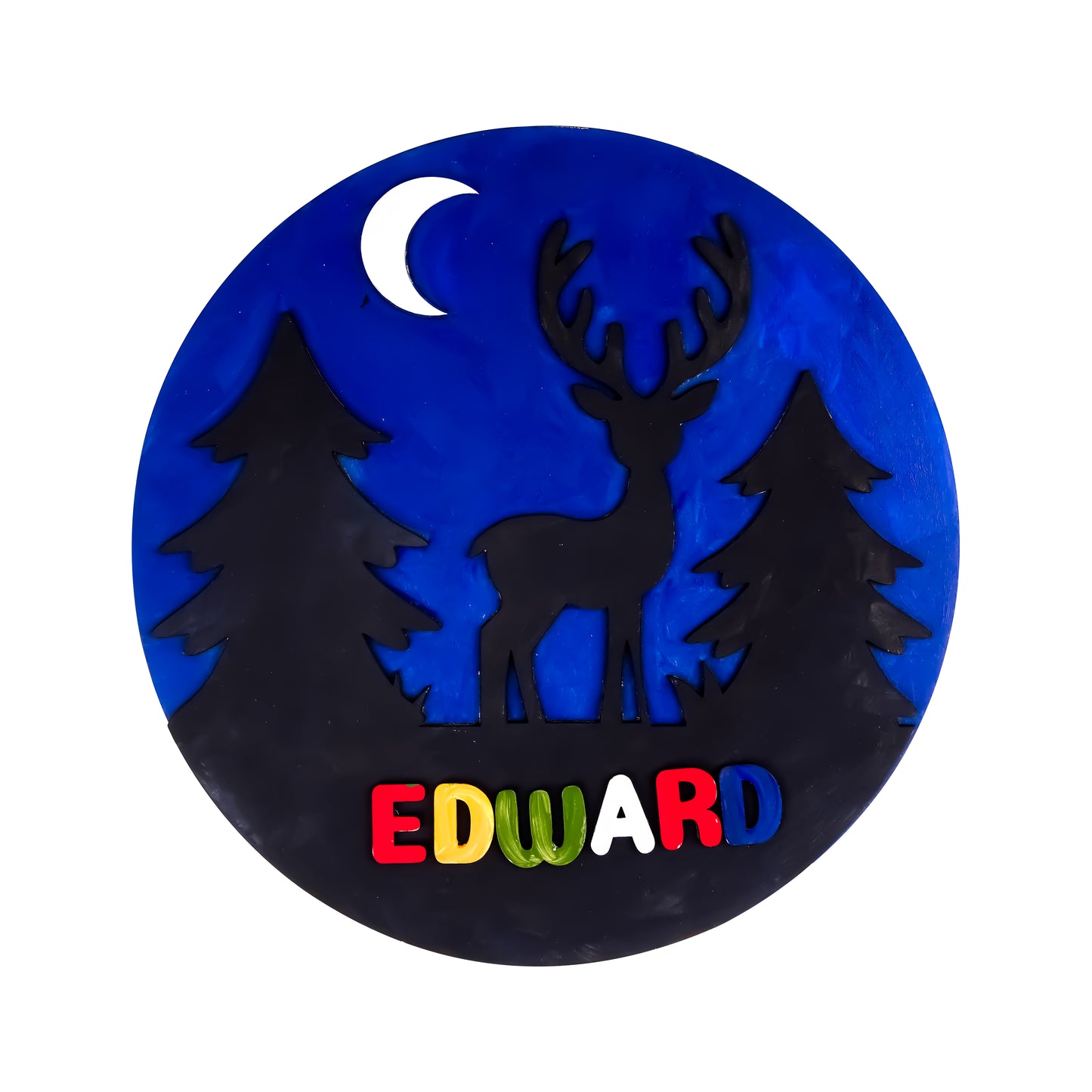 Night deer nameplate DIY Kit