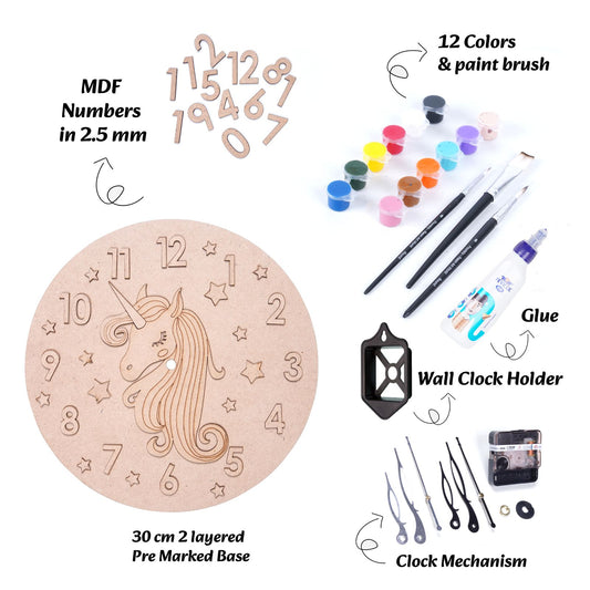 Unicorn Wallclock DIY Kit