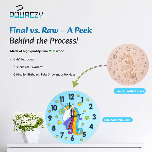 Unicorn Wallclock DIY Kit