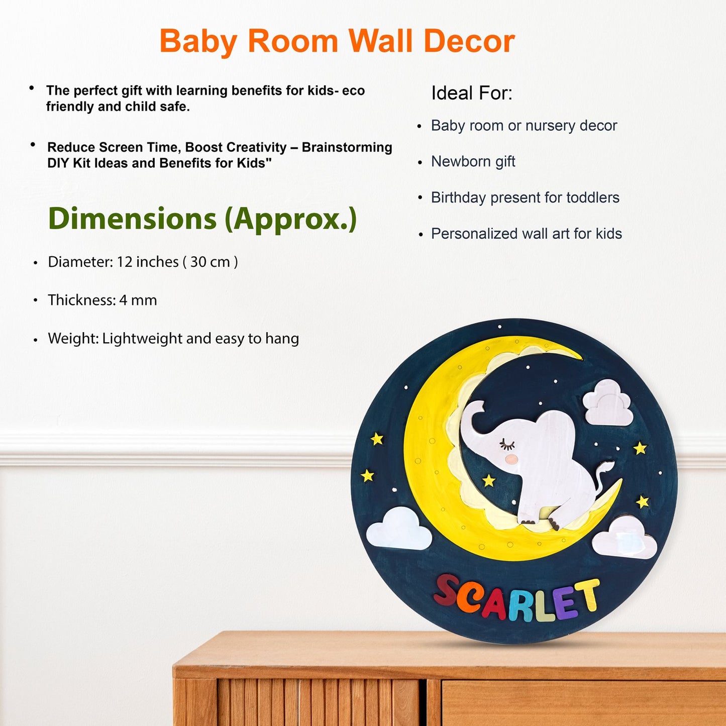 Elephant nameplate DIY Kit