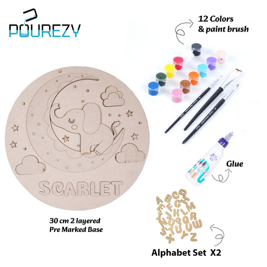 Elephant nameplate DIY Kit