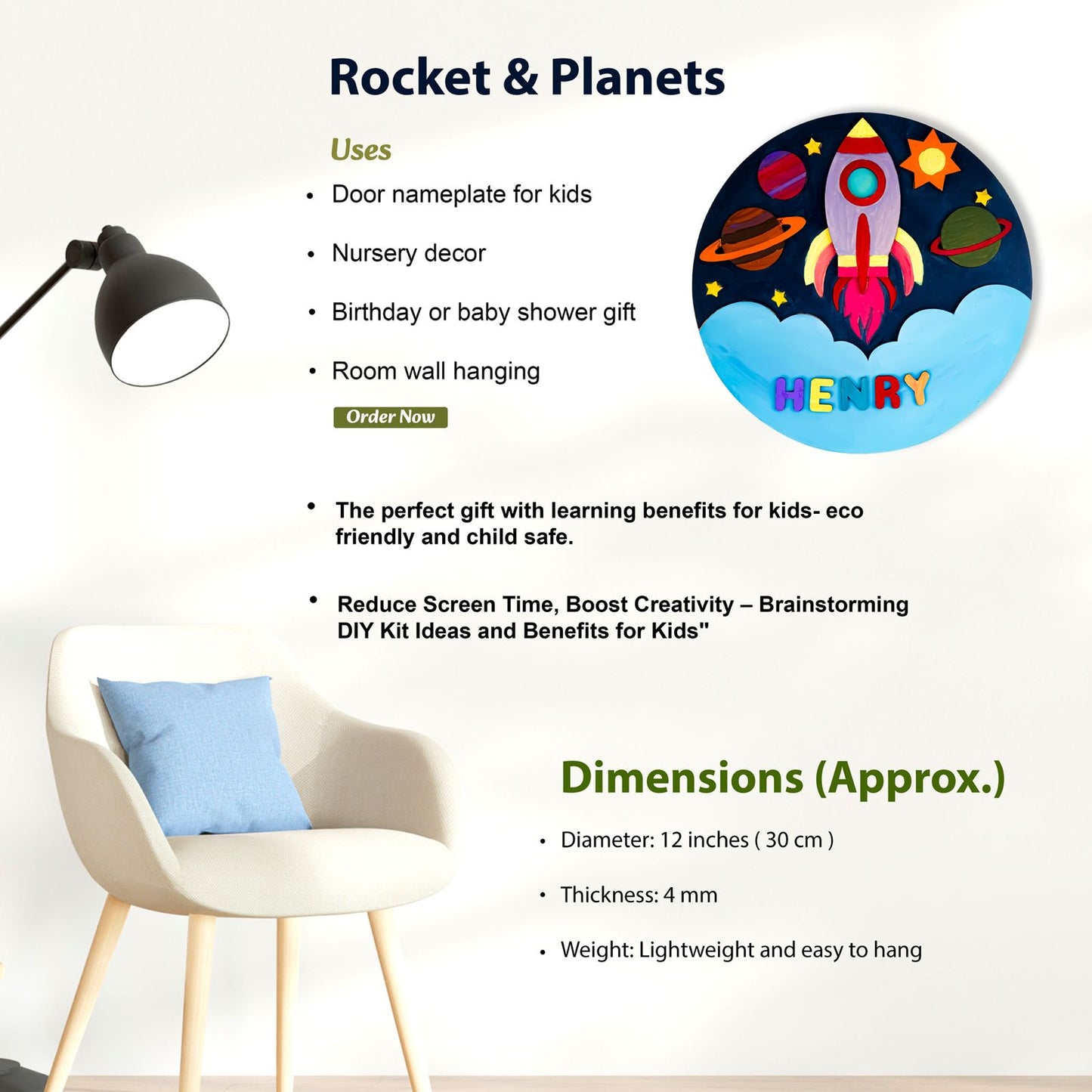 The Spaceship nameplate DIY Kit