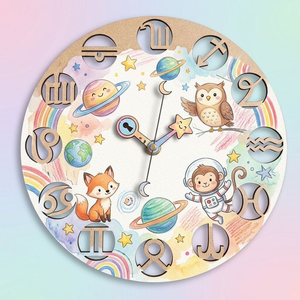 Zodiac Diy Wall Clock